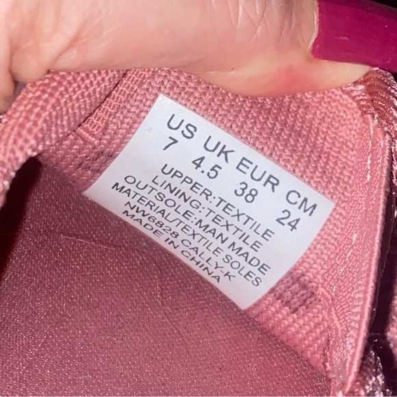 US Polo ASSN Comfort Insole Slip-on sneaker shoes light mauve and white SZ 7 NEW - Picture 6 of 6
